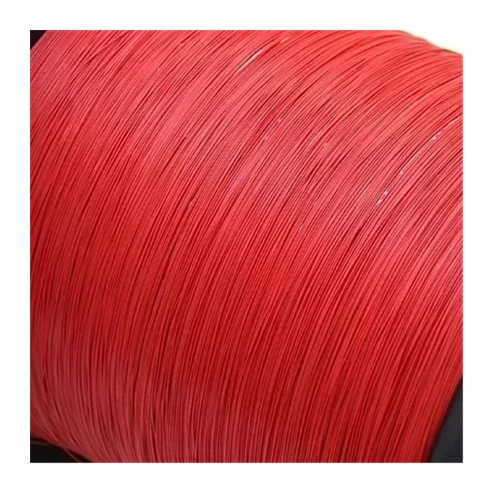 DOUDOUSUN Wires and Cables 100/500m PTFE Wire UL10064 40/36/34/32/30/28/26AWG PEP Plastic Solder High Conductivity Copper Cable Fine Micro Litz Wires and Cables(Red,500 Meters_36AWG)