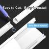 Cuttable Cable Protectors for Wall Corner, PVC Floor Cable Cover Self-Adhesive, Extension Cord Protector Protect Wires and Prevent Trips(White,1.1 * 1.1cm/0.4 * 0.4in) view 3