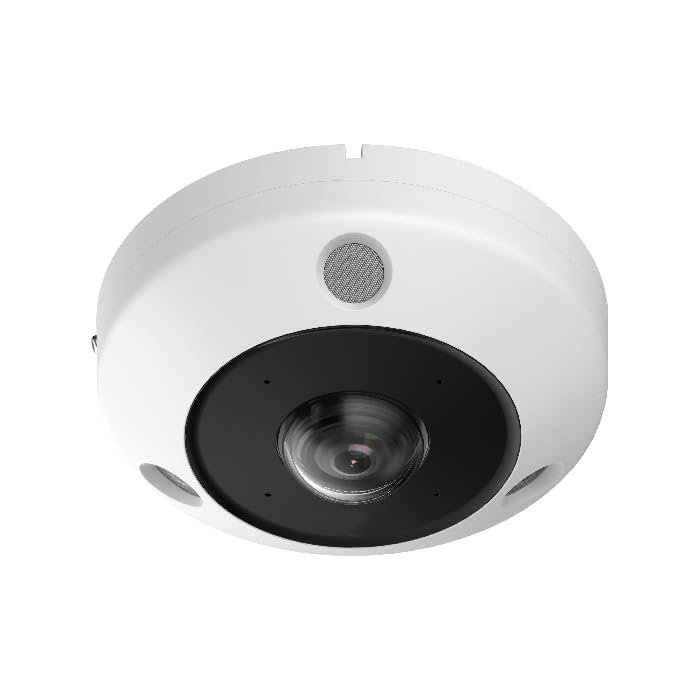CMIP7106F-SE 6MP Fisheye IP Camera with Built-in Mic & Speaker, 360 Panoramic View, IR Night Vision up to 50ft, Heat Map Analytics, IK10 Vandal & IP67 Weather Resistant, Quick Install Upgrade