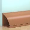 Cuttable Cable Protectors for Wall Corner, PVC Floor Cable Cover Self-Adhesive, Extension Cord Protector Protect Wires and Prevent Trips(Brown,1.1 * 1.1cm/0.4 * 0.4in) view 1