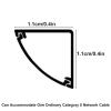 Cuttable Cable Protectors for Wall Corner, PVC Floor Cable Cover Self-Adhesive, Extension Cord Protector Protect Wires and Prevent Trips(Brown,1.1 * 1.1cm/0.4 * 0.4in) view 2
