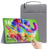 Pixluxe Portable Monitor Touchscreen, 16 Inch 1200P Metal Ultra-Thin Portable Display, with Leather case and Travel Bag Display, HDMI USB C External Display, Suitable for Laptop Xbox Switch view 1