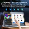 Pixluxe Portable Monitor Touchscreen, 16 Inch 1200P Metal Ultra-Thin Portable Display, with Leather case and Travel Bag Display, HDMI USB C External Display, Suitable for Laptop Xbox Switch view 2