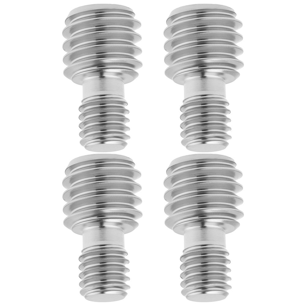 YINETTECH 4Pcs 3/8 inch Male to M6 Male Adapter Screw Suitable for Monopod Tripod and Quick Release Plate