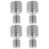 YINETTECH 4Pcs 3/8 inch Male to M6 Male Adapter Screw Suitable for Monopod Tripod and Quick Release Plate view 1
