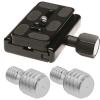 YINETTECH 4Pcs 3/8 inch Male to M6 Male Adapter Screw Suitable for Monopod Tripod and Quick Release Plate view 2