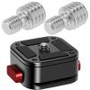 YINETTECH 4Pcs 3/8 inch Male to M6 Male Adapter Screw Suitable for Monopod Tripod and Quick Release Plate view 3