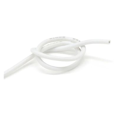 DOUDOUSUN Wires and Cables 1M/5M Heat-Resistant Cable 30 28 26 24 22 20 18 16 15 14 13 12 10SiliconeWireHigh Temperature Flexible Copper Wires and Cables(White,1M_16 AWG)