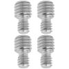 YINETTECH 4Pcs 3/8 inch Male to 1/4inch Male Adapter Screw Suitable for Monopod Tripod and Quick Release Plate view 1