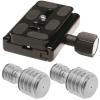YINETTECH 4Pcs 3/8 inch Male to 1/4inch Male Adapter Screw Suitable for Monopod Tripod and Quick Release Plate view 2