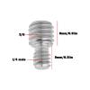 YINETTECH 4Pcs 3/8 inch Male to 1/4inch Male Adapter Screw Suitable for Monopod Tripod and Quick Release Plate view 4