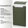 13.3-14 Inch Laptop Sleeve - Thin & Padded Case Compatible with 14" (2022), 13.3" (2015) Models | Portable Dark Green Protective Sleeve view 4