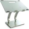 Adjustable Laptop Stand, Recliner Aluminum Cooling Laptop Riser Desktop Laptop Holder Collapsible Ergonomic Compatible with 11'' -17'' Tablets Notebook(Silver) view 1