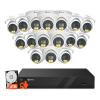 Anpviz 16CH 4K PoE Security Camera System, 16pcs 8MP Wired PoE IP Cameras with Two Way Audio, 100FT Smart Color Night Vision, Human Vehicle Detection, 4K/8MP 16CH NVR Pre-Installed 4TB HDD (U Series) view 1