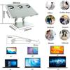Adjustable Laptop Stand, Recliner Foldable Laptop Riser Mount Aluminium Computer Holder Adjustable Compatible with 11'' -17'' Tablets MacBook, Maximum Load 10kg(Champagne Gold) view 2
