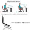 Adjustable Laptop Stand, Recliner Foldable Laptop Riser Mount Aluminium Computer Holder Adjustable Compatible with 11'' -17'' Tablets MacBook, Maximum Load 10kg(Champagne Gold) view 3