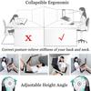 Adjustable Laptop Stand, Recliner Aluminium Computer Holder Ventilated Laptop Stand Collapsible Ergonomic Adjustable Height Angle for Sofa Bed Desk, Compatible with 11'' -15.6''(White) view 3