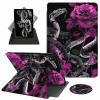 ACWDMKH Case for iPad (A16) 11th Generation 11 Inch 2025,for iPad 11th Generation Case,360 Degree Rotating Swivel PU Leather Slim Stand Flip Folio Cover with Auto Wake/Sleep,Snake Purple Flower view 1