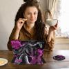 ACWDMKH Case for iPad (A16) 11th Generation 11 Inch 2025,for iPad 11th Generation Case,360 Degree Rotating Swivel PU Leather Slim Stand Flip Folio Cover with Auto Wake/Sleep,Snake Purple Flower view 3