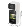 CHEOTIME 2.7K Action Camera, Wearable Sports Camera POV Thumb Video Camcorder with 180 Degree Rotating Lens Magnetic Pendant for Work Travel Pet Walking (White) view 2