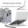 Adjustable Laptop Stand, Recliner Notebook Computer Stand with 6 Angles Height Aluminum Alloy Laptop Holder Foldable Ergonomic for Tablets MacBook IPad Compatible with 11'' -17''(Silver) view 4