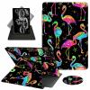 ACWDMKH Case for iPad (A16) 11th Generation 11 Inch 2025,for iPad 11th Generation Case,360 Degree Rotating Swivel PU Leather Slim Stand Flip Folio Cover with Auto Wake/Sleep,Glitter Flamingo view 1