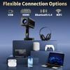 4K Mini Projector 2026 Upgraded Support Native 1080P FHD, Smart Projector [Built-in Apps] with WiFi and Bluetooth, Real-Time Auto Focus & Keystone Correction Supports TV Stick/iPad/Laptop/HDMI - Black view 3