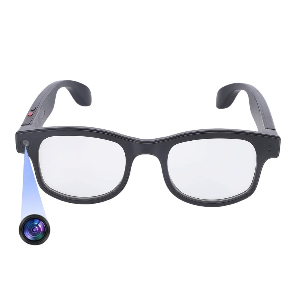 Tangxi AI Smart Camera Glasses, Outdoor Sport Glasses with Camera, HD 1080P 5MP Video Recording and Photo Taking, Anti Shake & Voice Control for Sport Travel