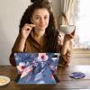 ACWDMKH Case for iPad (A16) 11th Generation 11 Inch 2025,for iPad 11th Generation Case,360 Degree Rotating Swivel PU Leather Slim Stand Flip Folio Cover with Auto Wake/Sleep,Floral Flower view 3