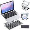 Adjustable Laptop Stand, Recliner Aluminum Foldable Laptop Stand Desktop Laptop Holder with Keyboard Collapsible Ergonomic Compatible with 11'' -17'' view 1