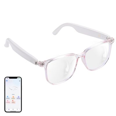 AI Smart Glasses for Women, Support 160+ Languages Real-Time Translation/Live Recording/AI Call Bluetooth Translator, Video & Voice Call, Powered by GPT, Translation Glasses for Work, Travel & Study