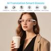 AI Smart Glasses for Women, Support 160+ Languages Real-Time Translation/Live Recording/AI Call Bluetooth Translator, Video & Voice Call, Powered by GPT, Translation Glasses for Work, Travel & Study view 2
