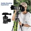 Fotopro Tripod Ball Head, 33mm Low Profile Ball Head CNC Metal Aluminum 360 Panoramic Rotating with Quick Release Plate, 33lbs/15kg Load for Tripod Monopod Camcorder DSLR Mirrorless Camera Slider view 2