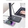 lluofeng Improve Business Desk Lamp with 15W Phone Charging, Faux Leather Texture, LED Eye-Caring for Office & Reading view 2