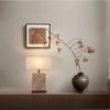 lluofeng Improve Rustic Travertine Desk Lamp | Wabi - Sab Ambient Light for Bedroom & Living Room view 3
