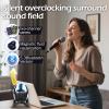 Dancing Ferrofluid with Music Rhythm,Ferrofluid Speaker with Mesmerizing Ferrofluid Sound Visualizer | 360 HD Stereo, Touch Control & Multi-Color LED Audio Visualizer Display Lamp, Desktop Decor view 2