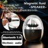 Dancing Ferrofluid with Music Rhythm,Ferrofluid Speaker with Mesmerizing Ferrofluid Sound Visualizer | 360 HD Stereo, Touch Control & Multi-Color LED Audio Visualizer Display Lamp, Desktop Decor view 3