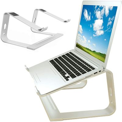 Adjustable Laptop Stand, Recliner Laptop Holder Adjustable Width Aluminum Ventilated Notebook Stand Laptop Riser Mount Compatible with 11'' -17'' MacBook Pro Air Tablets