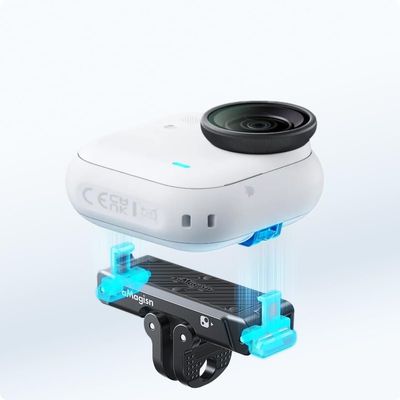 aMagisn Magnetic Quick-Release Base for Insta360 GO Ultra Metal Magnetic Quick-Release with 1/4-inch Threaded Mounting Accessory