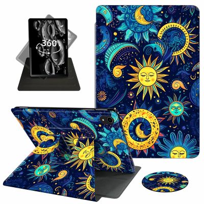 ACWDMKH Case for iPad (A16) 11th Generation 11 Inch 2025,for iPad 11th Generation Case,360 Degree Rotating Swivel PU Leather Slim Stand Flip Folio Cover with Auto Wake/Sleep,Blue Sun Moon