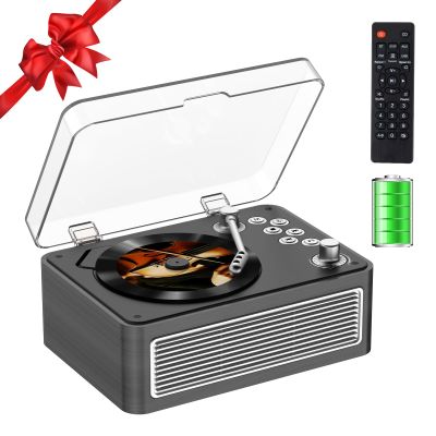 CD Player Portable Bluetooth: Kegaudio CD Players for Home with Speakers 3600mAh Rechargeable & Radio & Remote Control Vintage CD-Player Support USB/AUX Playback Headphone Jack