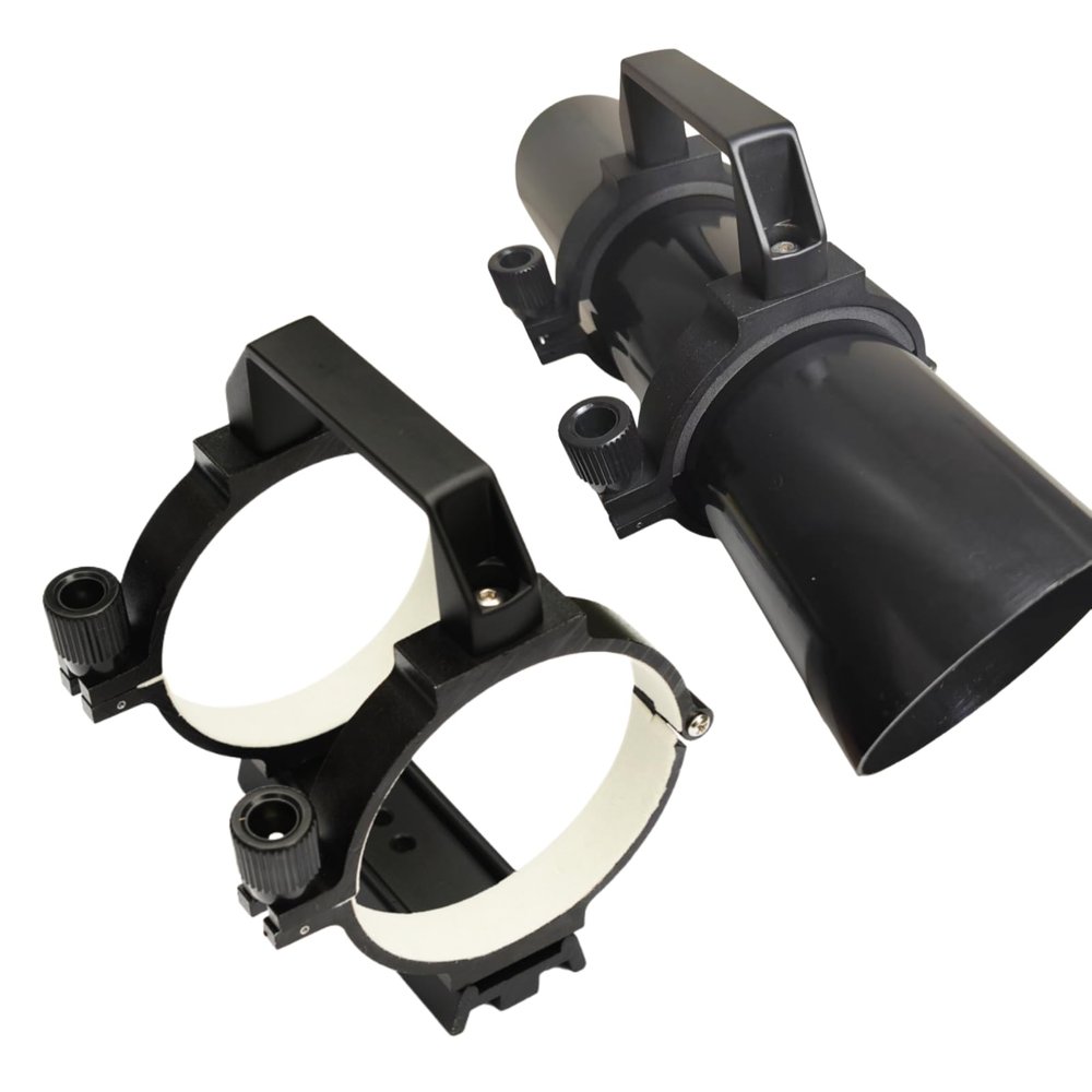 Tangxi Astronomical Adjustable Guiding Scope Ring with Plate, 90mm Inside Diameter, for Telescope Tube Diameter or Finders 90mm-80mm