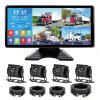 10.36'' 4K RV Backup Camera System with 4 1080P Cameras, Built-in DVR Loop Recording, Bluetooth MP5, Night Vision, IP69 Waterproof for Truck Trailer Camper view 1