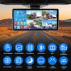 10.36'' 4K RV Backup Camera System with 4 1080P Cameras, Built-in DVR Loop Recording, Bluetooth MP5, Night Vision, IP69 Waterproof for Truck Trailer Camper view 2