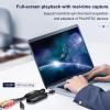 ASHATA CVBS S Video to USB Converter, Plug and Play USB Video Capture Card with Real Time Sync Compatible with OS X Linux, for NTSC PAL view 3