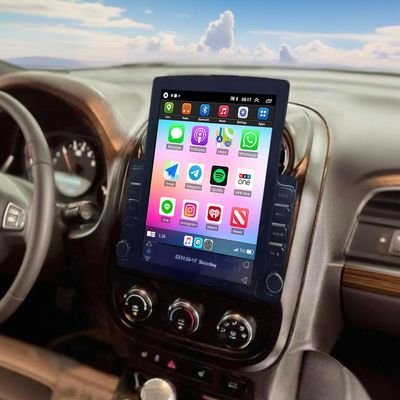 Car Stereo for Jeep Compass 2009-2011 Radio,9.7 Inch Android 14 Double Din Car Radio with Carplay & Android Auto, in-Dash Navigation Radio with BT Mirror Link WiFi FM Radio & Backup Camera-2+32G