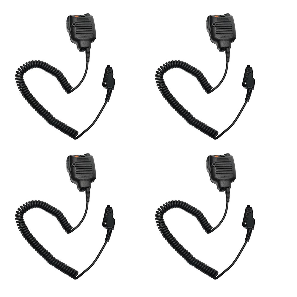 BVMAG KMC-25 Speaker mic Handheld Microphone Compatible with NX-200 NX-210 NX-300 NX-3200 TK-2180 TK-3180 NX-3300 NX-410 NX-411 NX-5200 NX-5300 NX-5400 TK-2180 TK-3180 TK-5210 TK-5220 TK-5410 4Pack