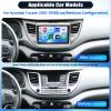 2G+64G Android Car Stereo for Hyundai Tucson 2015-2018 Radio Wireless Apple CarPlay Android Auto 9 Inch 2.5D Car Radio Bluetooth Touchscreen GPS Navigation Head Unit WiFi FM USB SWC Backup Camera view 2