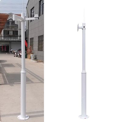 PA-DABAOO Security Camera Poles for Outside,Surveillance Camera Pole with Lightning Rod & Bracket,Removable Commercial Monitoring Pole,Applicable to Various Cameras,A 4m/13.12ft
