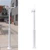 PA-DABAOO Security Camera Poles for Outside,Surveillance Camera Pole with Lightning Rod & Bracket,Removable Commercial Monitoring Pole,Applicable to Various Cameras,A 4m/13.12ft view 1